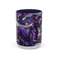 Cosmic Glow Staffy Stained Glass Style Mug