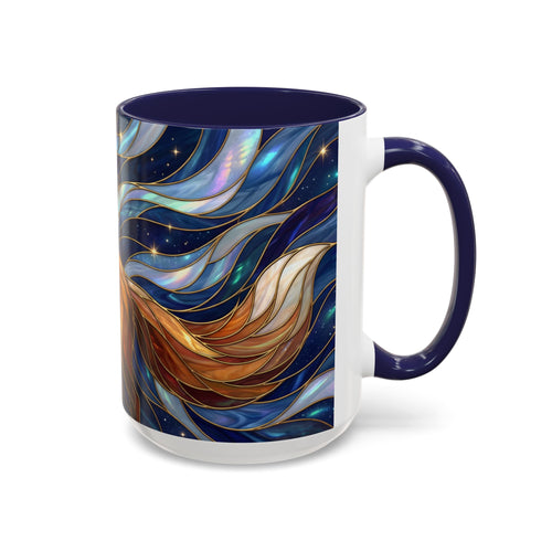 Midnight Fox Stained Glass Style Mug