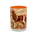Blossom Cavalier King Charles Spaniel Stained Glass Style Mug
