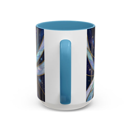 Sapphire Hummingbird Stained Glass Style Mug