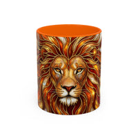 Majestic Lion Stained Glass Mug