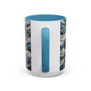 Sapphire Glow French Bulldog Stained Glass Style Mug