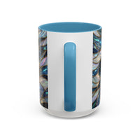 Sapphire Glow French Bulldog Stained Glass Style Mug