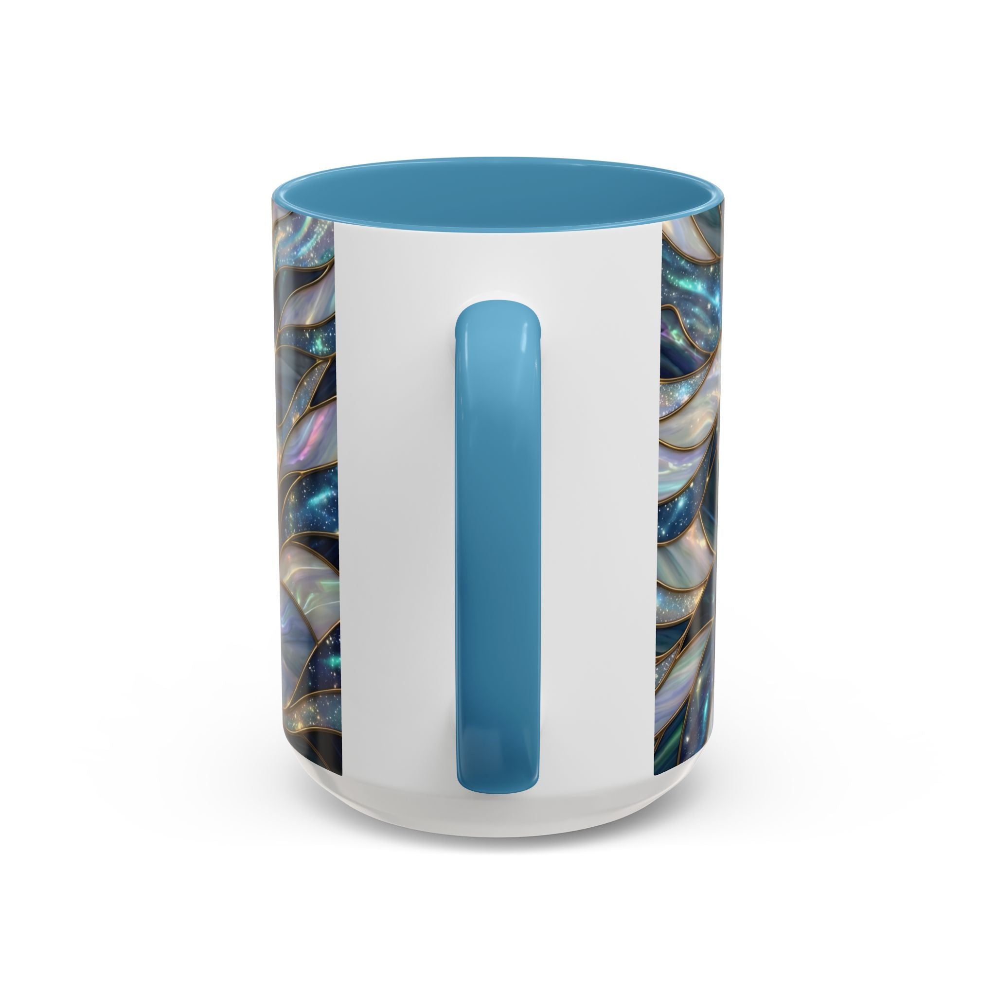 Sapphire Glow French Bulldog Stained Glass Style Mug