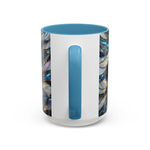 Sapphire Glow French Bulldog Stained Glass Style Mug