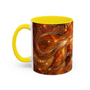 Wildfire Lion Stained Glass Mug