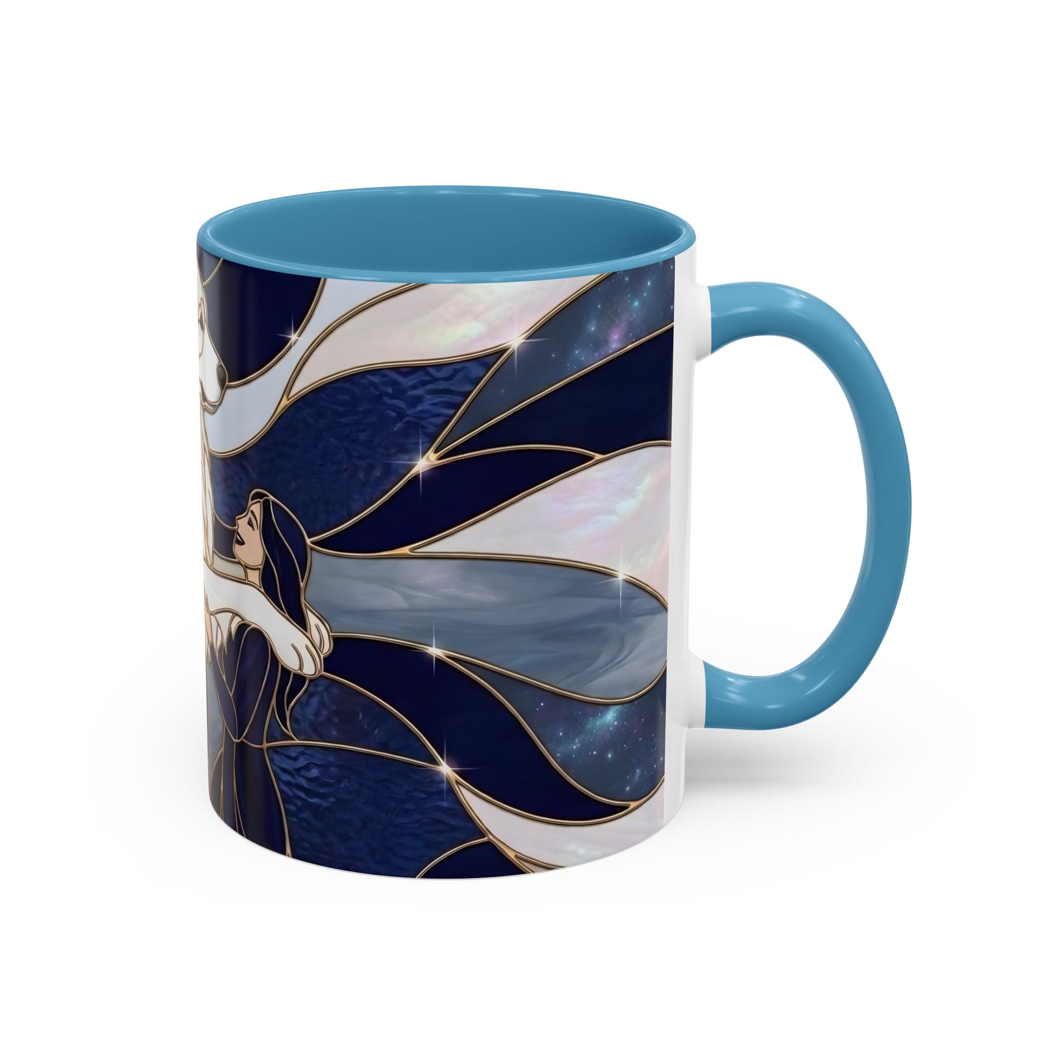 Faithful Friend Great Pyrenees Stained Glass Style Mug
