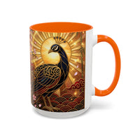 Sakura Peacock Stained Glass Style Mug