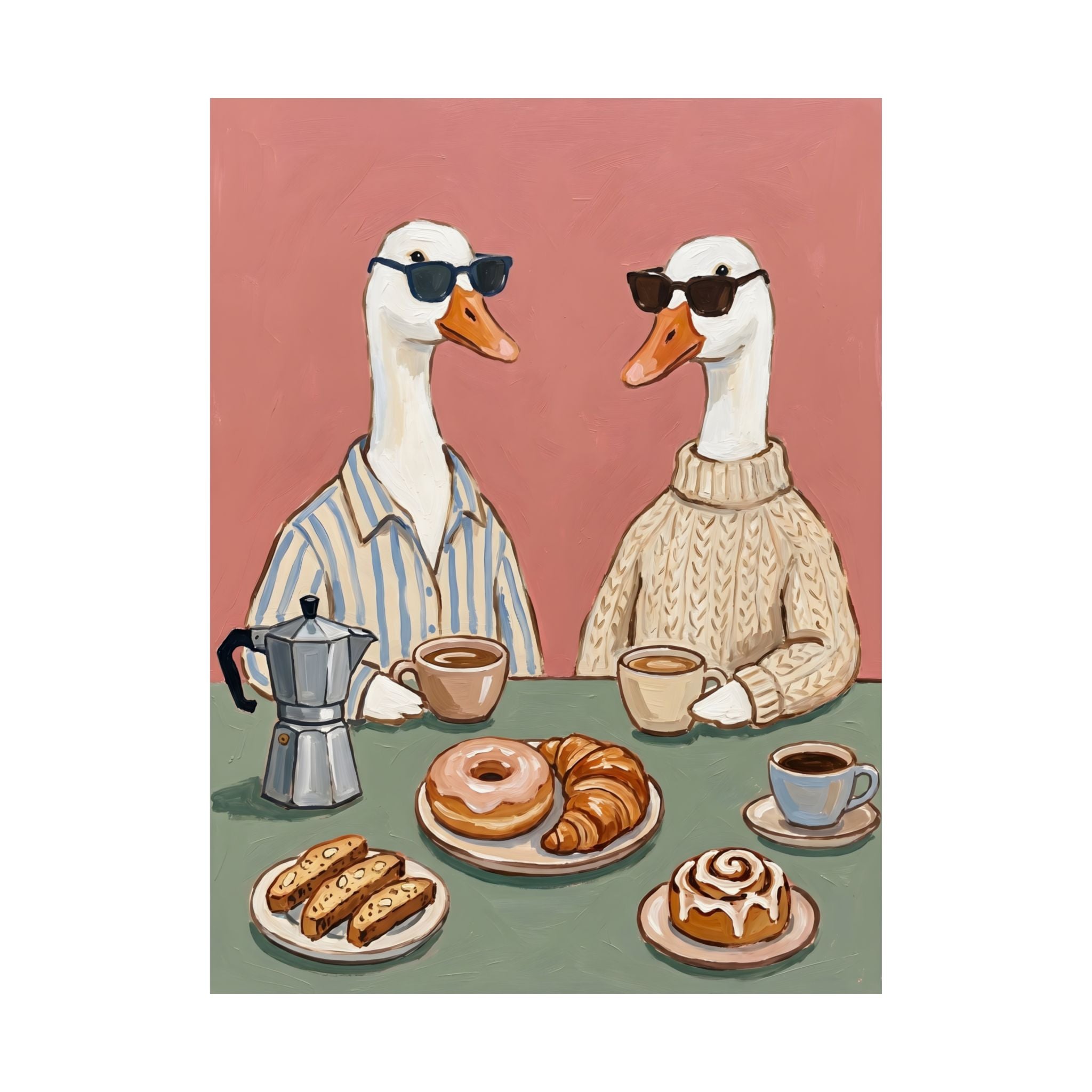Goose Coffee Date Poster