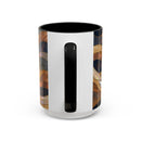 Nightscape Wolf Moon Stained Glass Style Mug