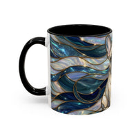 Sapphire Glow French Bulldog Stained Glass Style Mug