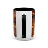 Savannah Lion Stained Glass Style Mug