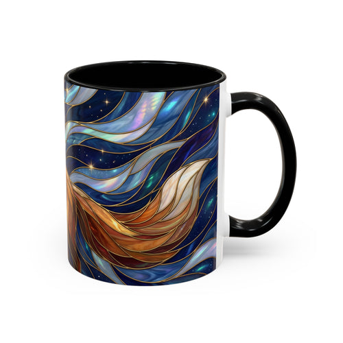 Midnight Fox Stained Glass Style Mug