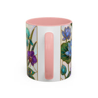 Flying Peacock Stained Glass Style Mug