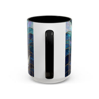 Moonlit Wolf Stained Glass Style Mug