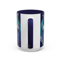 Crystal Wolf Stained Glass Style Mug