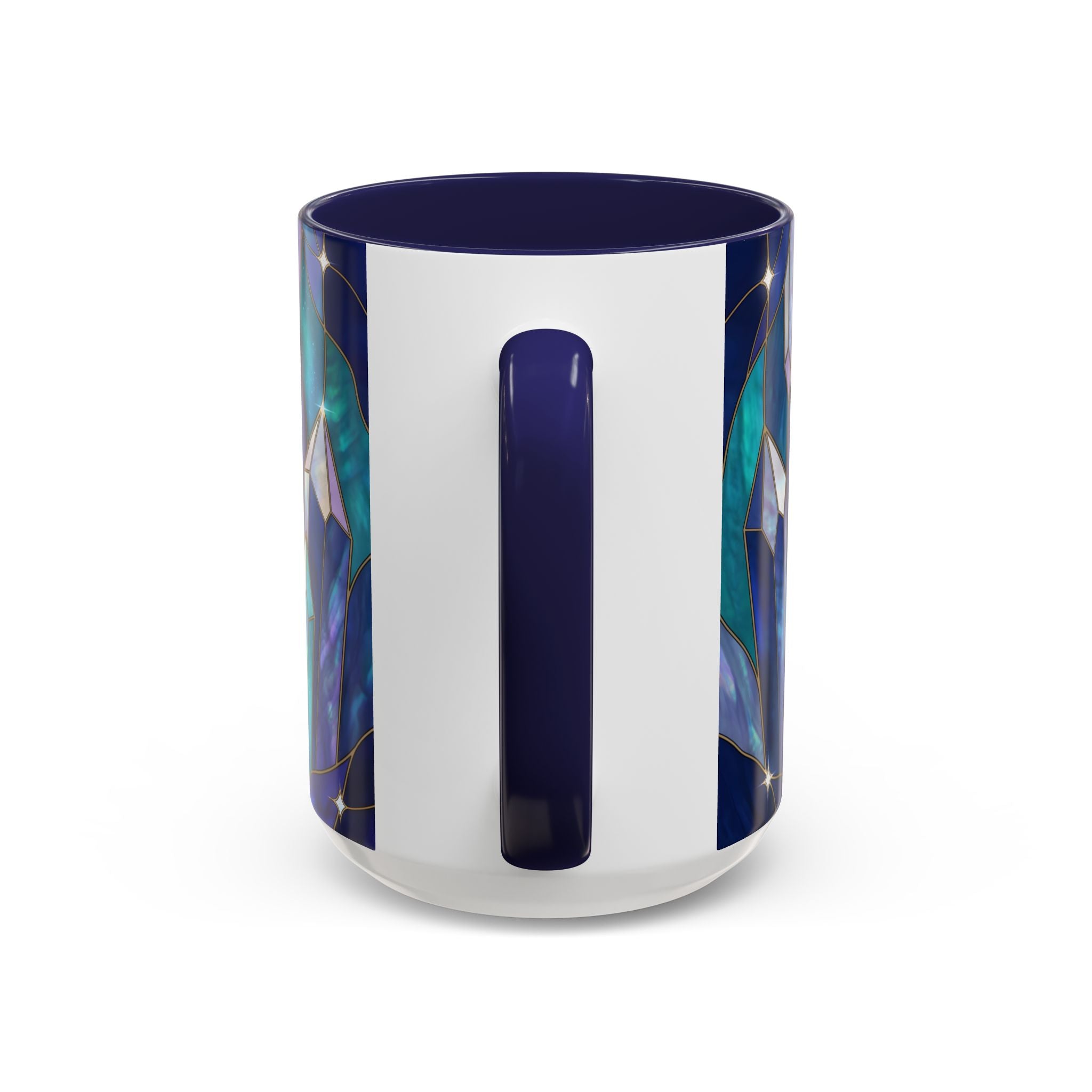 Crystal Wolf Stained Glass Style Mug