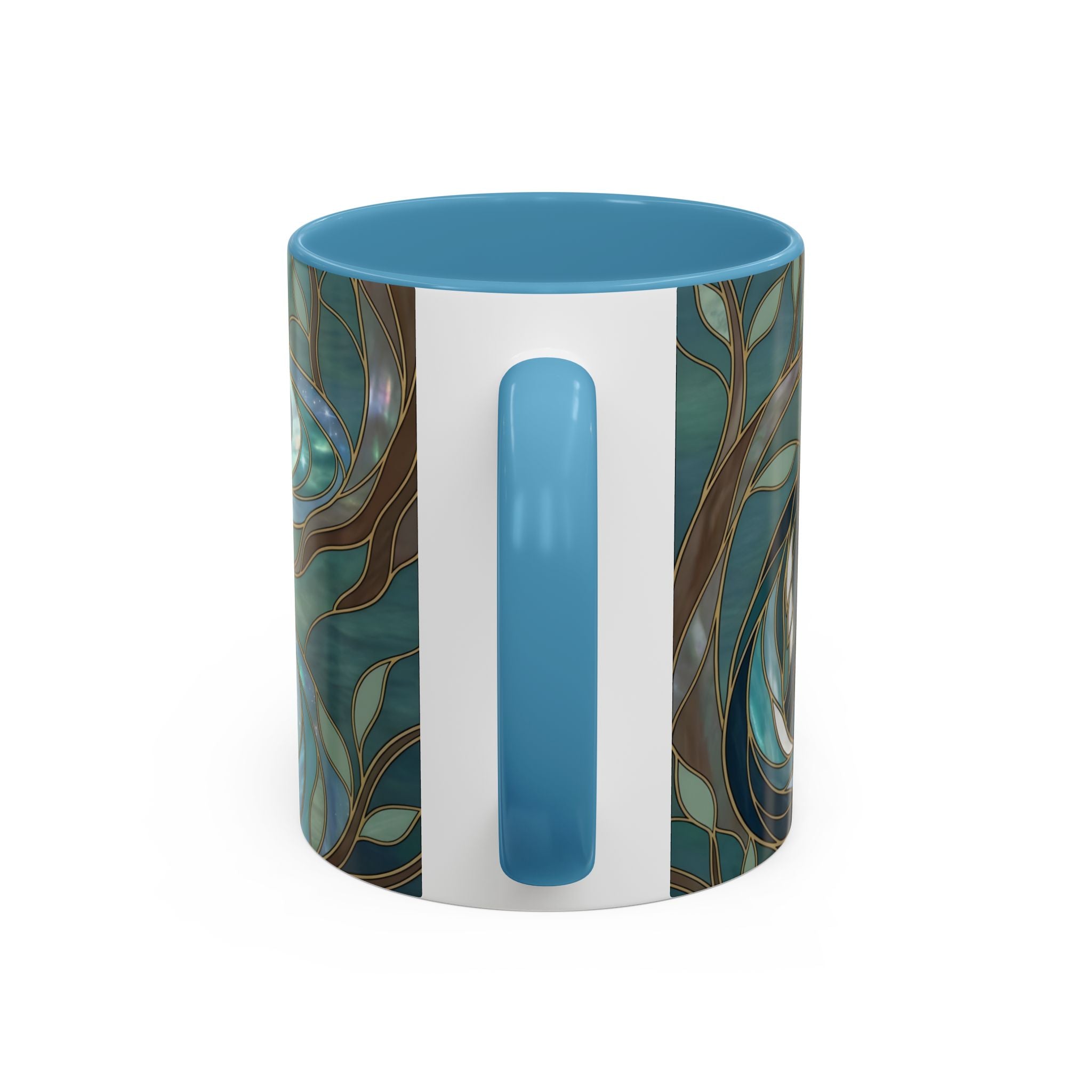 Forest Wolf Stained Glass Style Mug