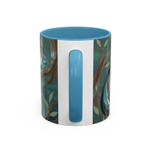 Forest Wolf Stained Glass Style Mug