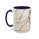 Custom Dog Portrait Stained Glass Style Mug