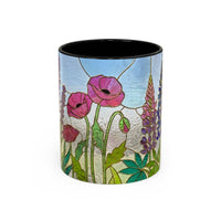 Wildflower Stained Glass Mug