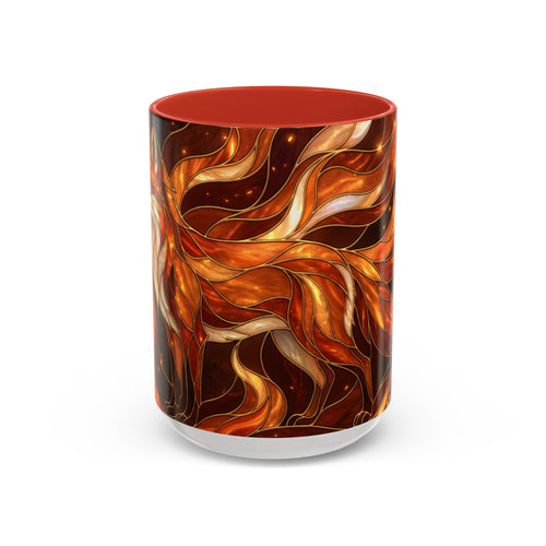 Ember Fox Stained Glass Style Mug
