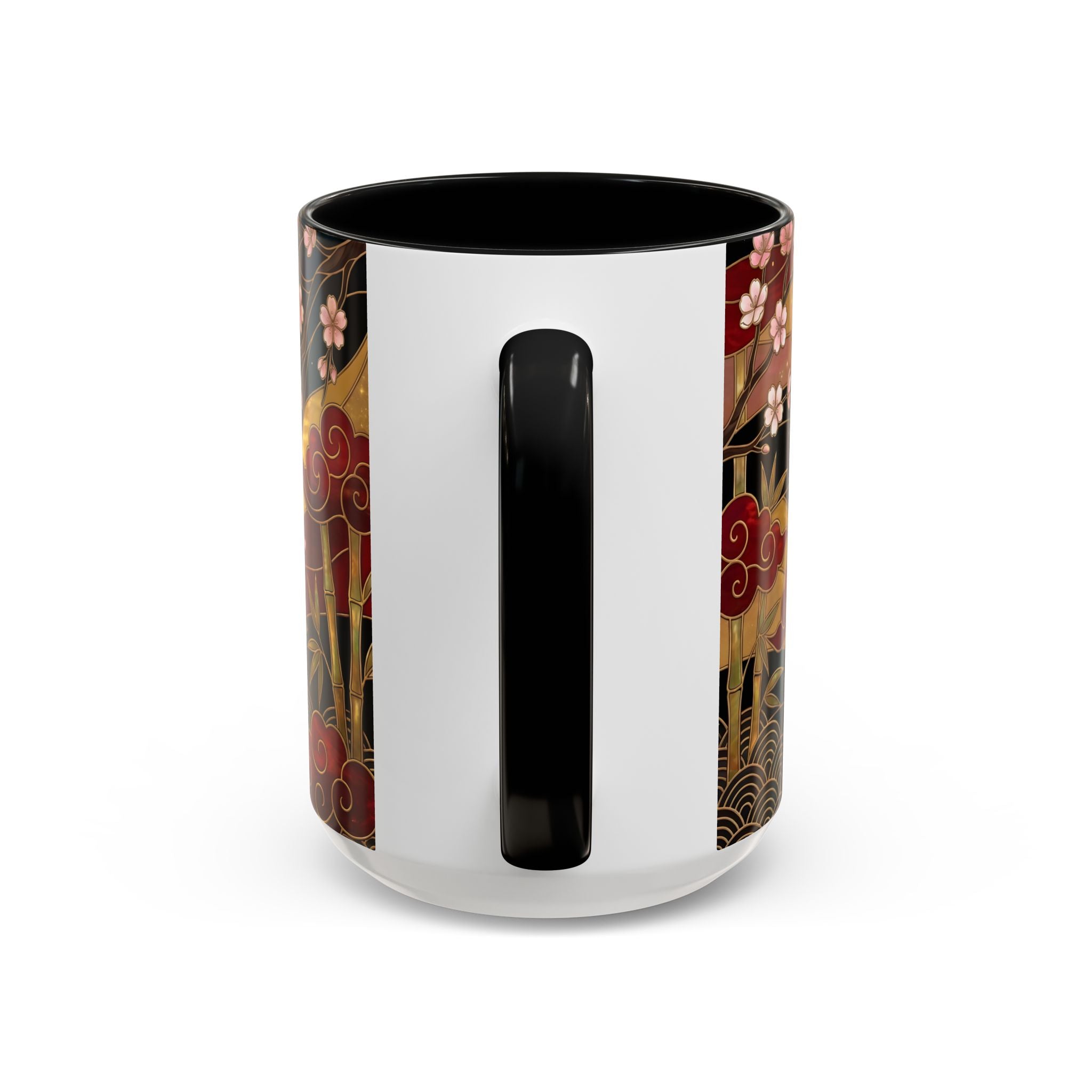 Sakura Wolf Stained Glass Style Mug