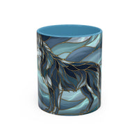 Storm Wolf Stained Glass Style Mug