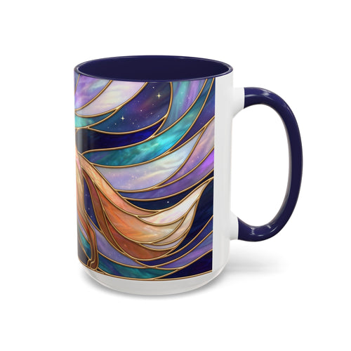 Aurora Fox Stained Glass Style Mug