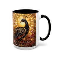 Sakura Peacock Stained Glass Style Mug