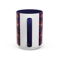 Purple Peacock Stained Glass Style Mug