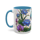 Blooming Peacock Stained Glass Style Mug