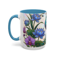 Blooming Peacock Stained Glass Style Mug