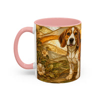 Blossom Beagle Stained Glass Style Mug