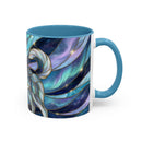 Aurora Husky Stained Glass Style Mug
