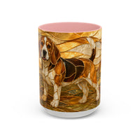 Blossom Beagle Stained Glass Style Mug