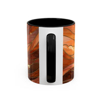 Amber Wolf Stained Glass Style Mug