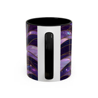 Amethyst Wolf Stained Glass Style Mug