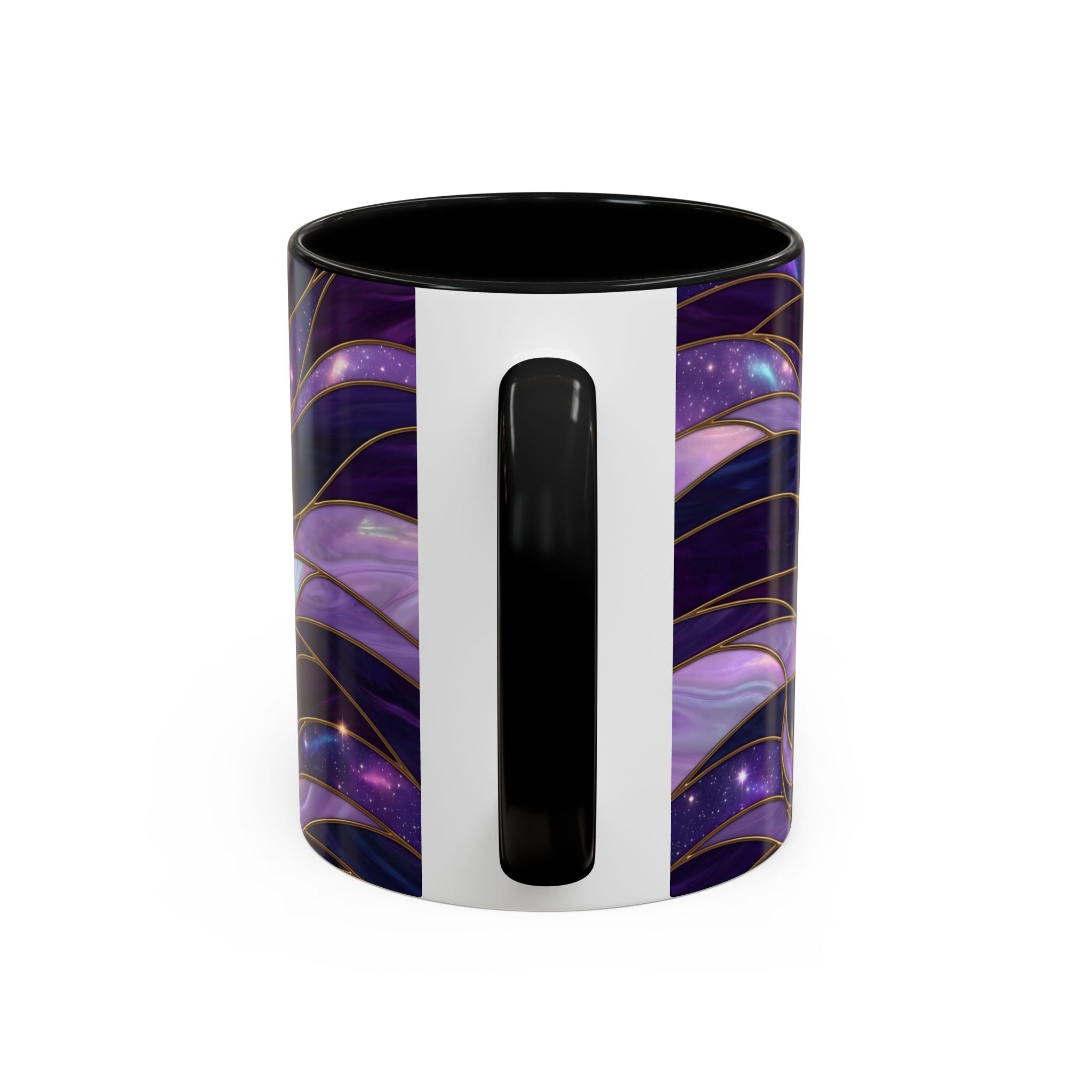Amethyst Wolf Stained Glass Style Mug