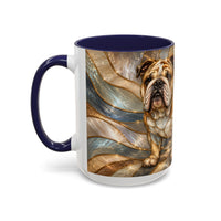 Regal Bulldog Stained Glass Style Mug