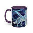 Wolf Kiss Stained Glass Style Mug