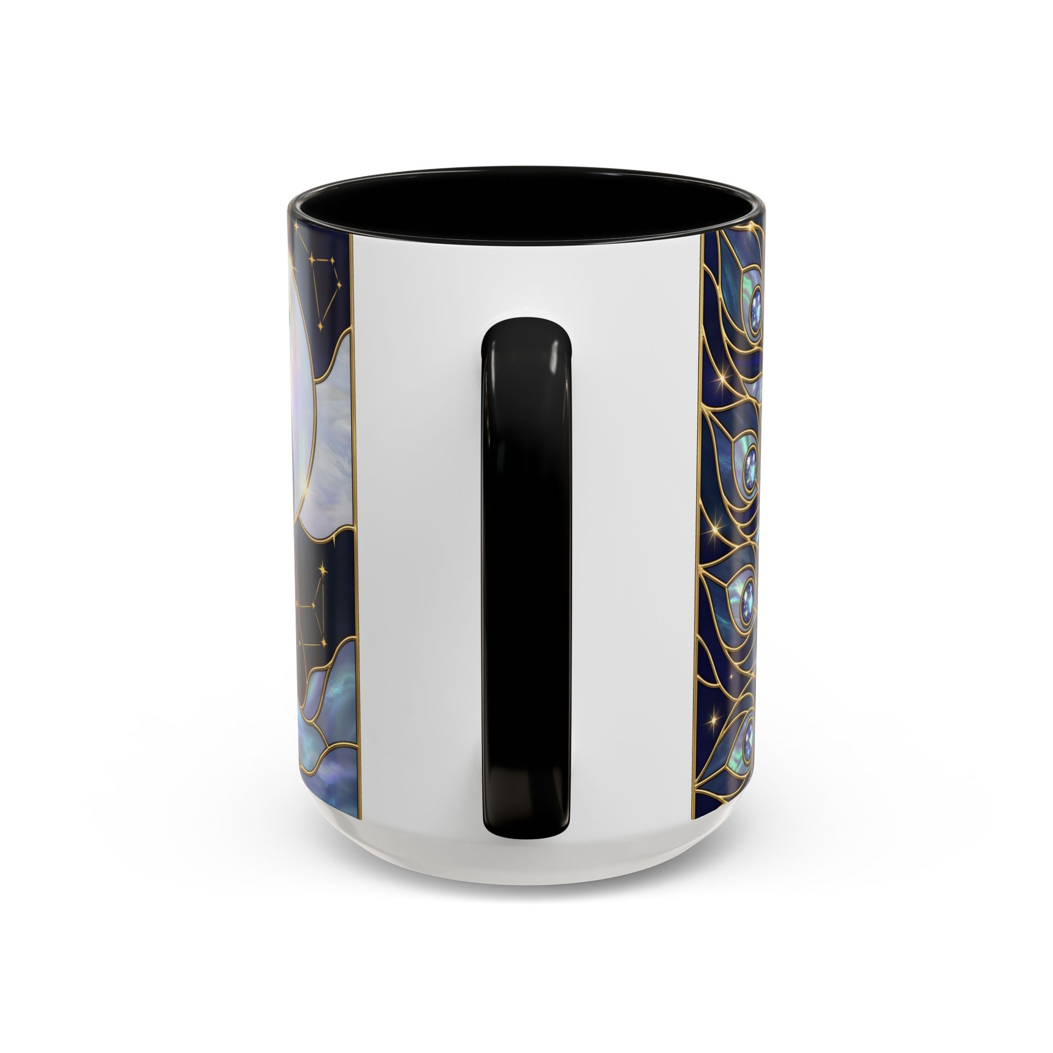 Lunar Peacock Stained Glass Style Mug