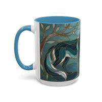Forest Wolf Stained Glass Style Mug
