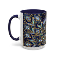 Lunar Peacock Stained Glass Style Mug