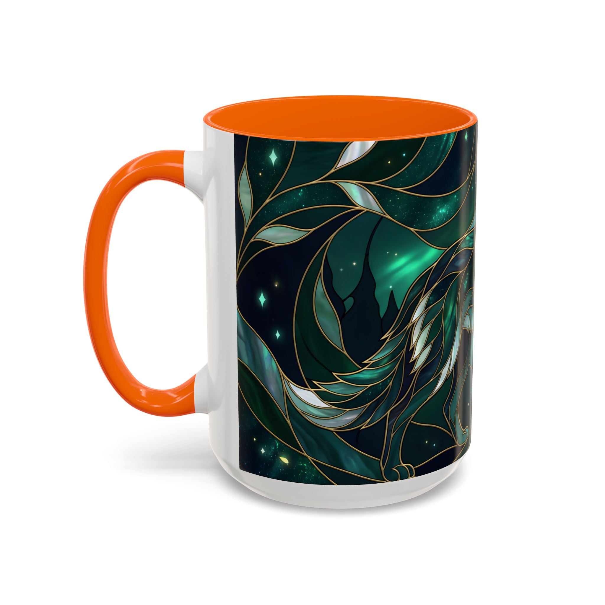 Teal Green Stained Glass Style Mug