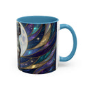Moonlit Staffordshire Bull Terrier Stained Glass Style Mug