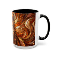 Ember Wolf Stained Glass Style Mug