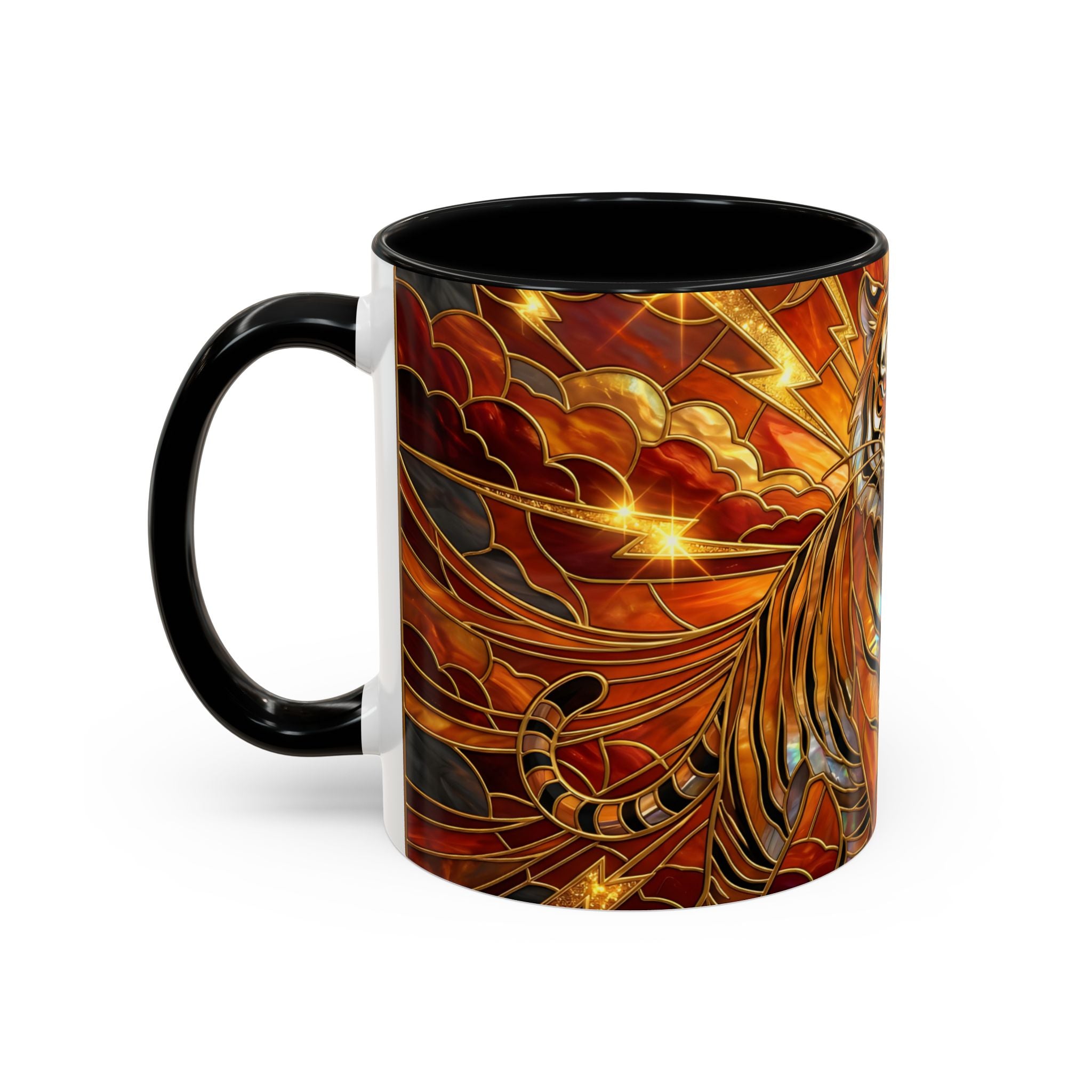 Thunder Tiger Stained Glass Style Mug