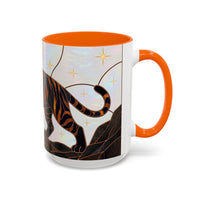 Midnight Tiger Stained Glass Style Mug