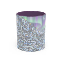 Aurora Peacock Stained Glass Style Mug